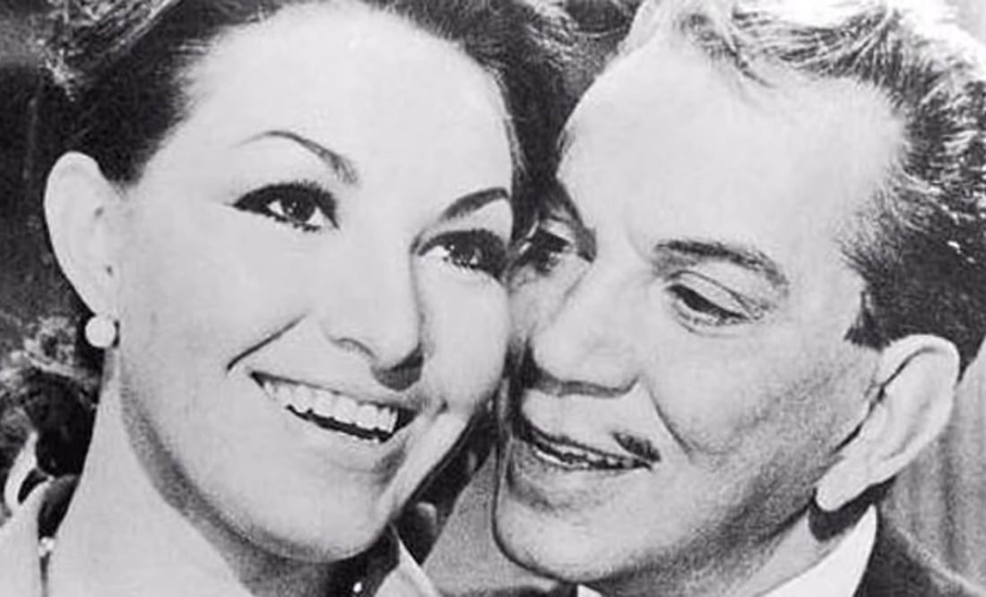 Cine de Oro muestran FOTO de la boda de Cantinflas con Valentina Ivanova